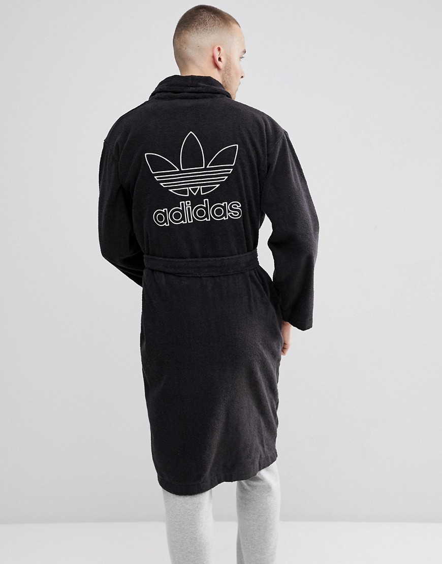 Черный халат adidas Originals adicolor CF6934 - Черный 