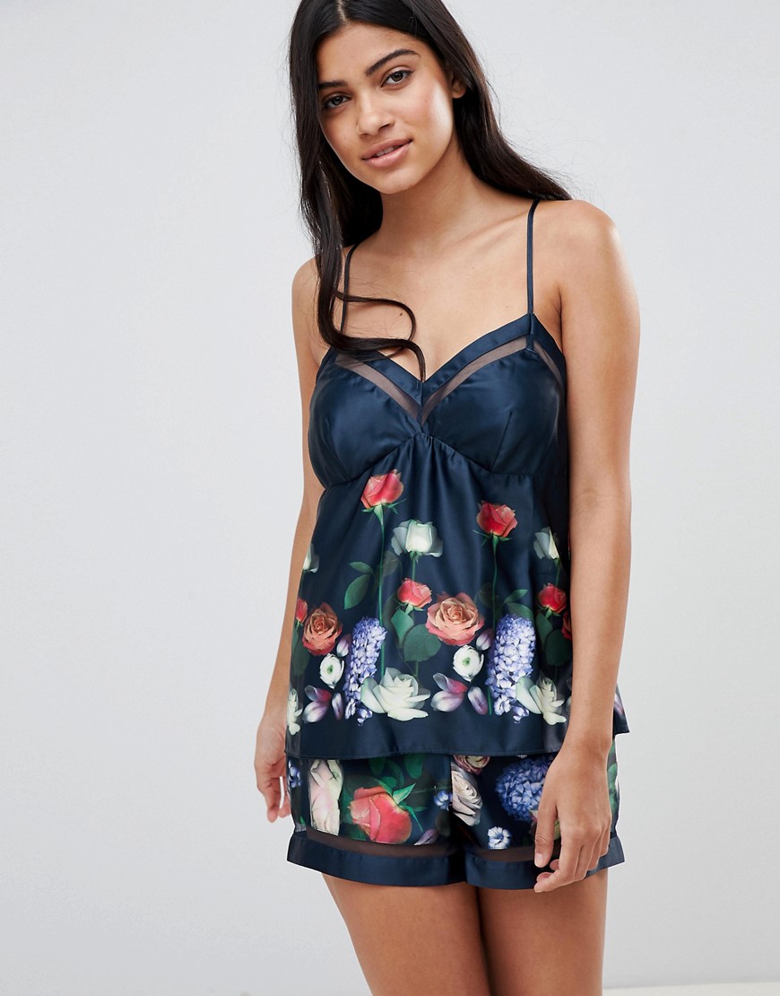 B By Ted Baker Kensington Floral Satin Cami Top