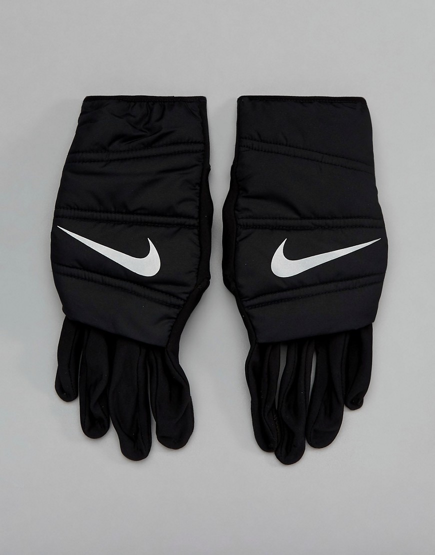 Nike Running Quilted Gloves In Black RG.I9-042 - Black