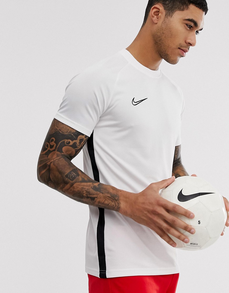 Nike Football academy t-shirt in triple white