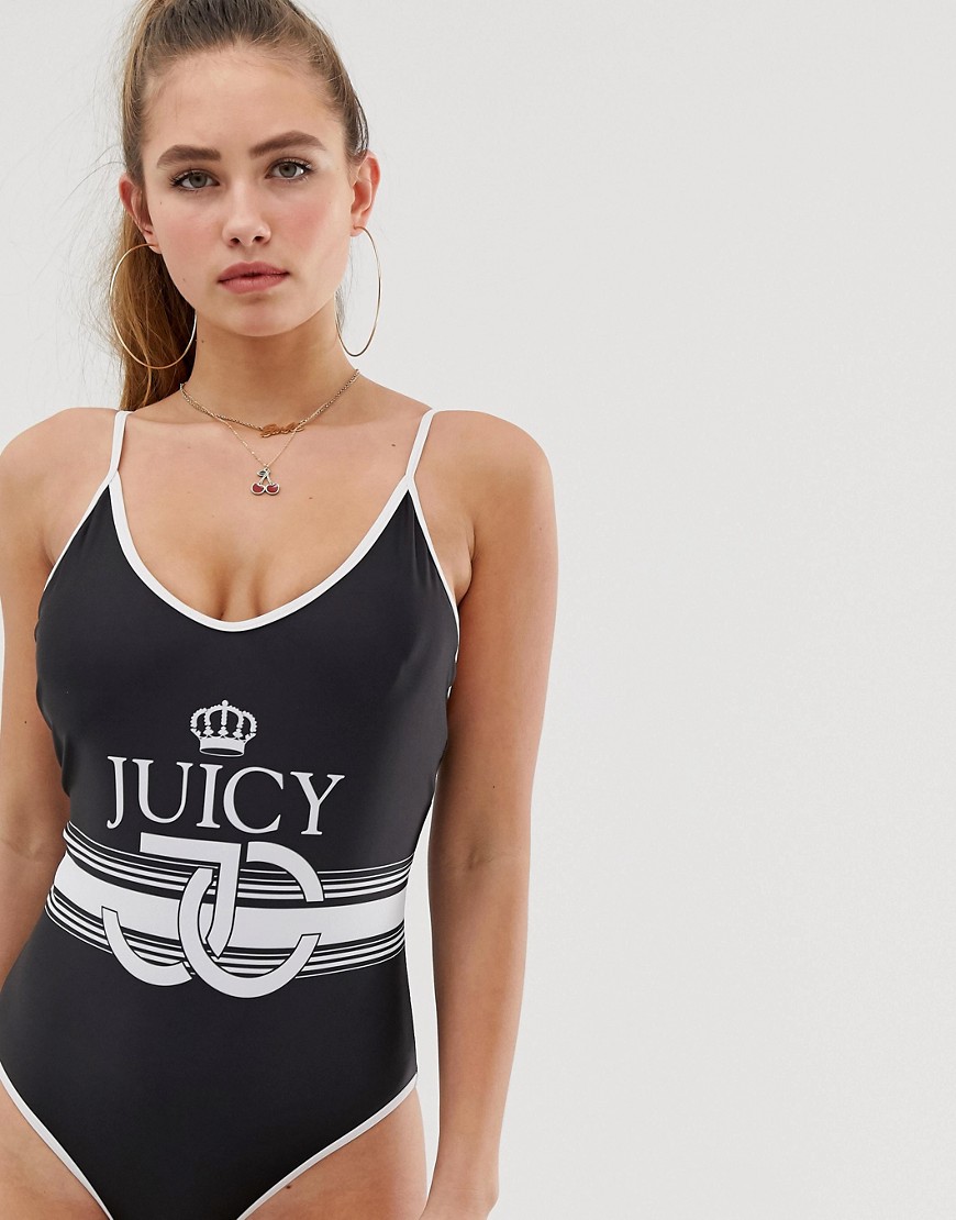 Juicy Couture logo placement suit