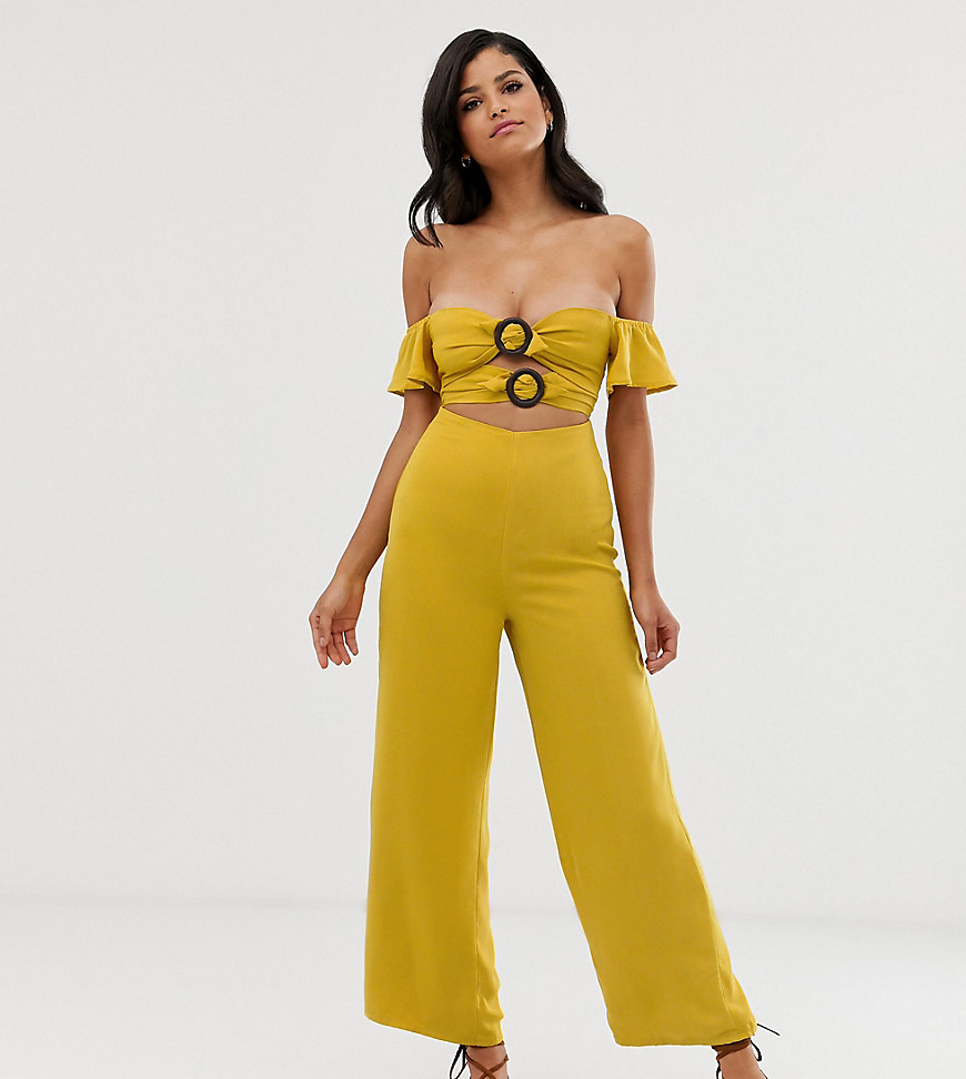 Fashion Union Tall ring detail cut out jumpsuit