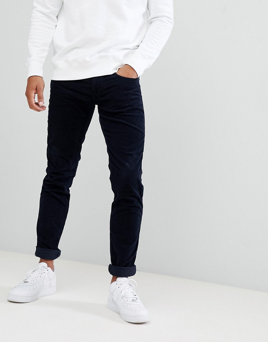 Replay Anbass slim stretch corduroy jeans in navy