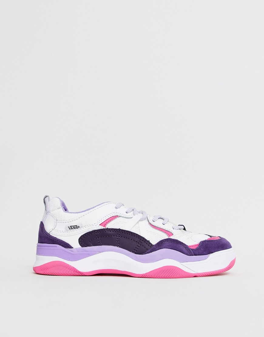 Vans Varix WC white and purple trainers