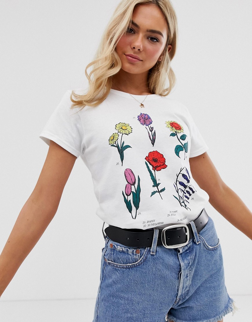 Heartbreak relaxed tee wih floral graphic