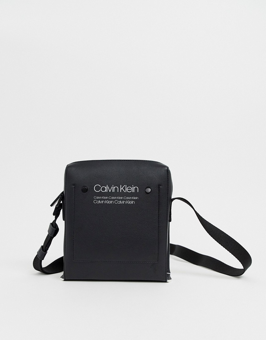 Calvin Klein Bolt flight bag in black