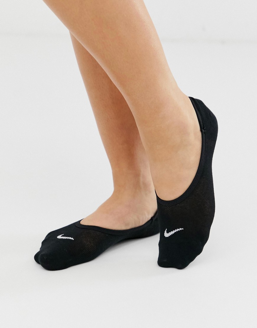 Nike Everyday lightweight footsie 3 pack of socks in black