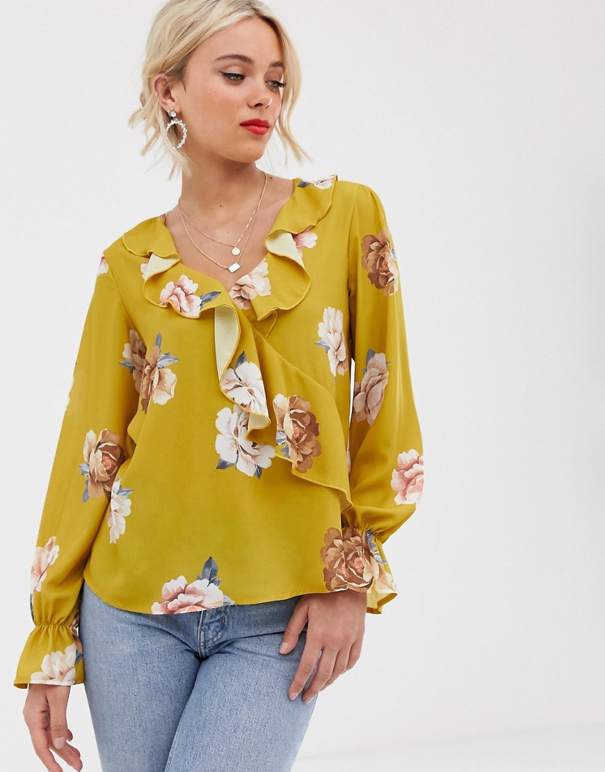 Love ruffle front blouse