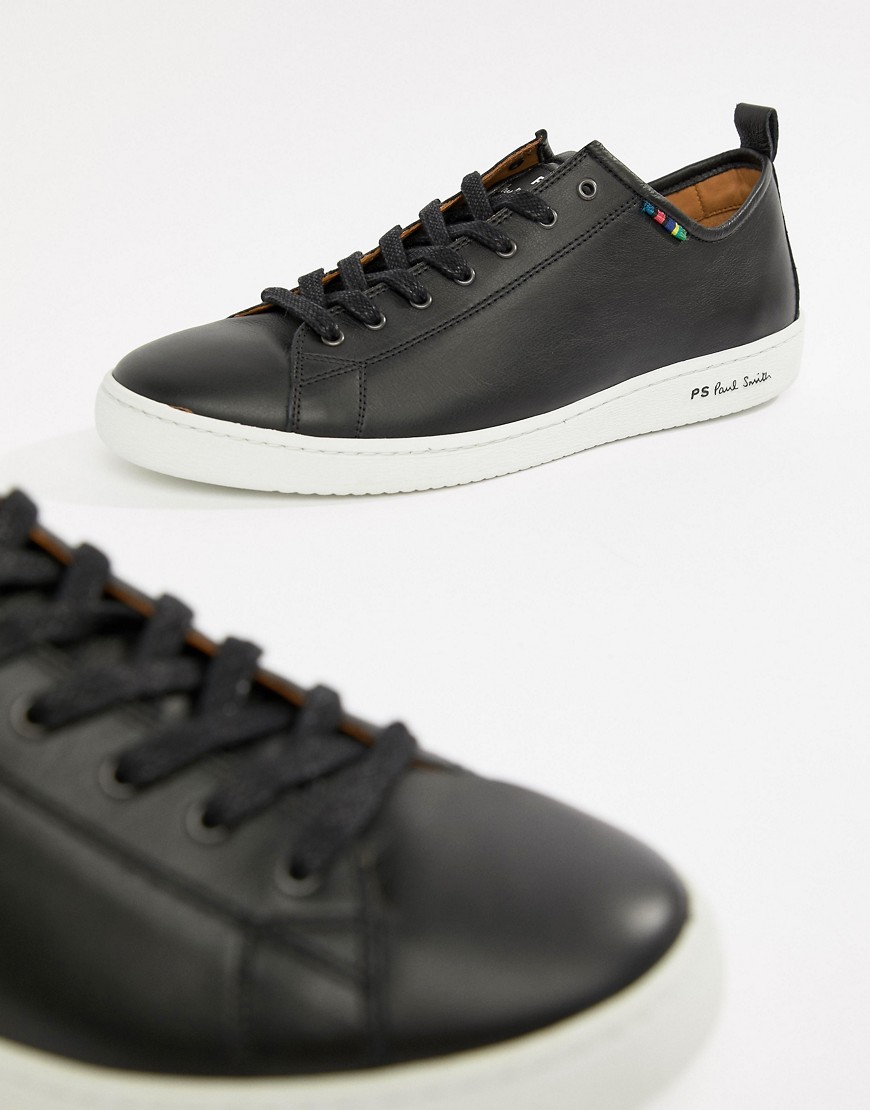 PS Paul Smith Miyata leather trainer in black