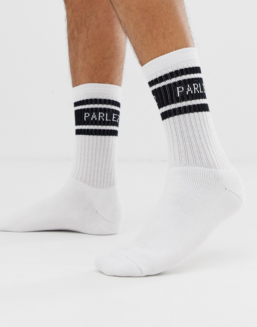 Parlez socks in white