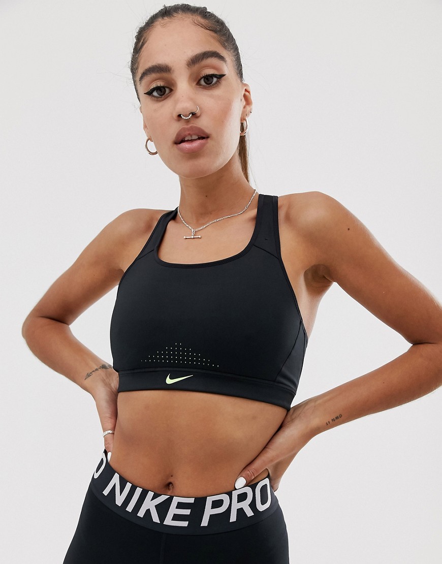 Nike Training impact high support bra in black