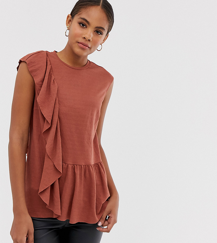 Y.A.S Tall frill detail top