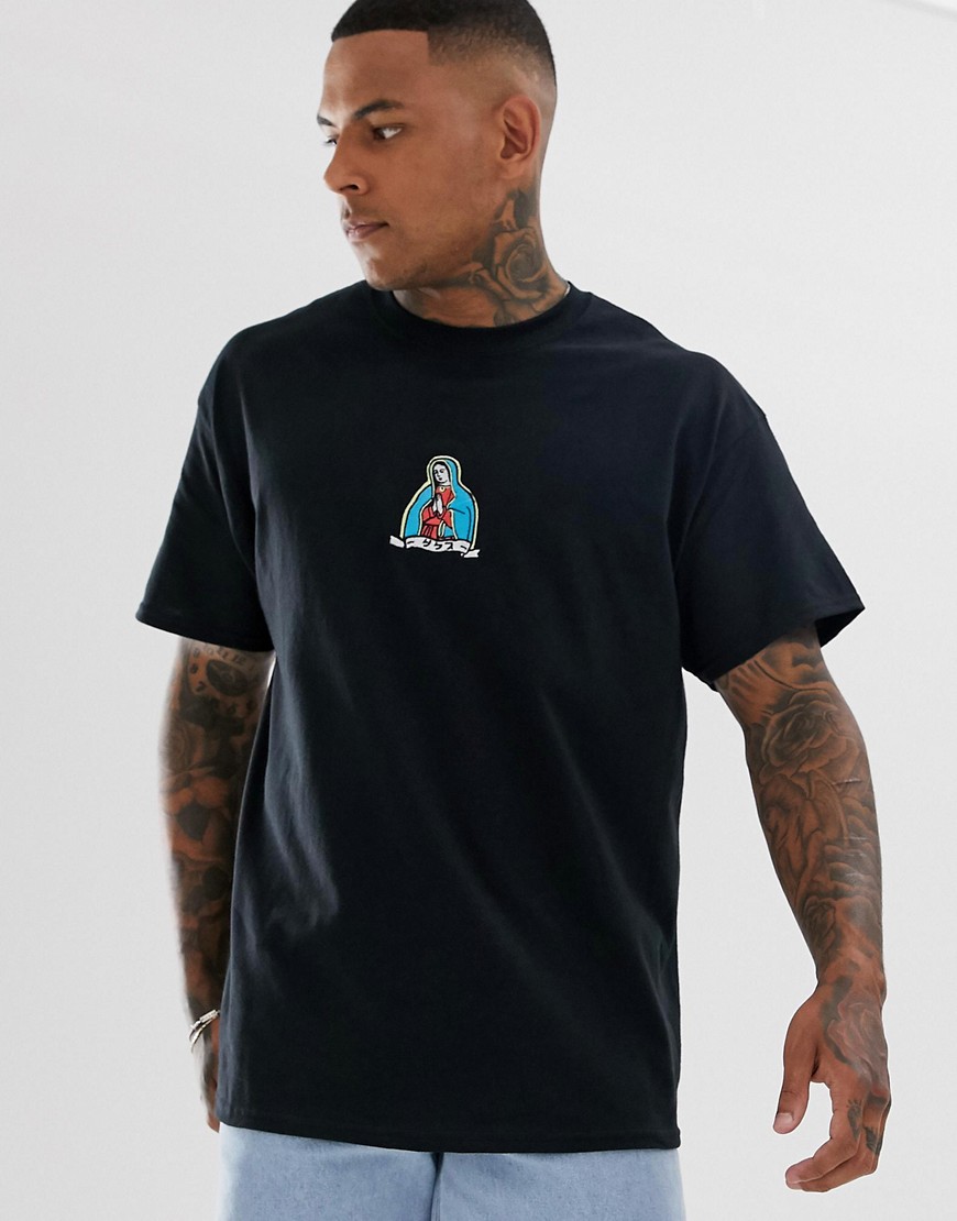 HNR LDN embroidered mary t-shirt in oversized