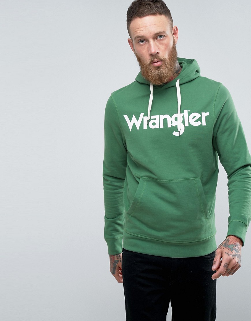 Худи с логотипом Wrangler - Зеленый 