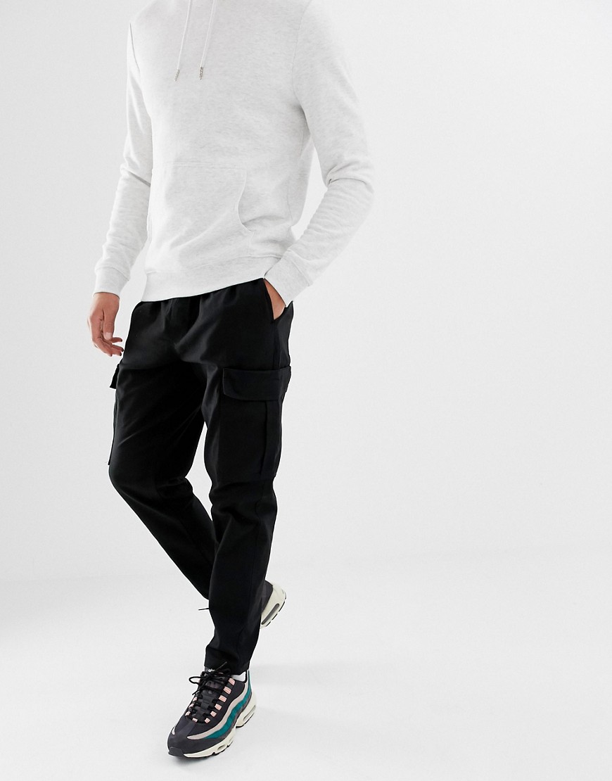 Fairplay Cargo Joggers in Black