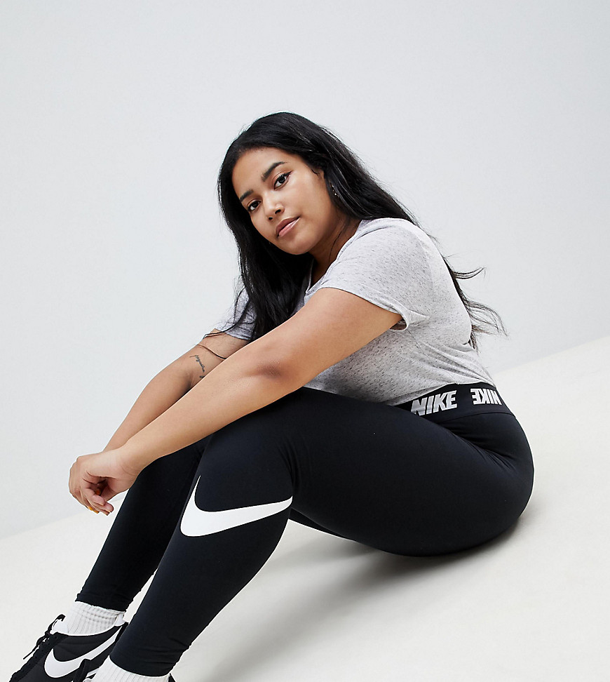 Nike Plus Black Logo Waistband Legasee Leggings