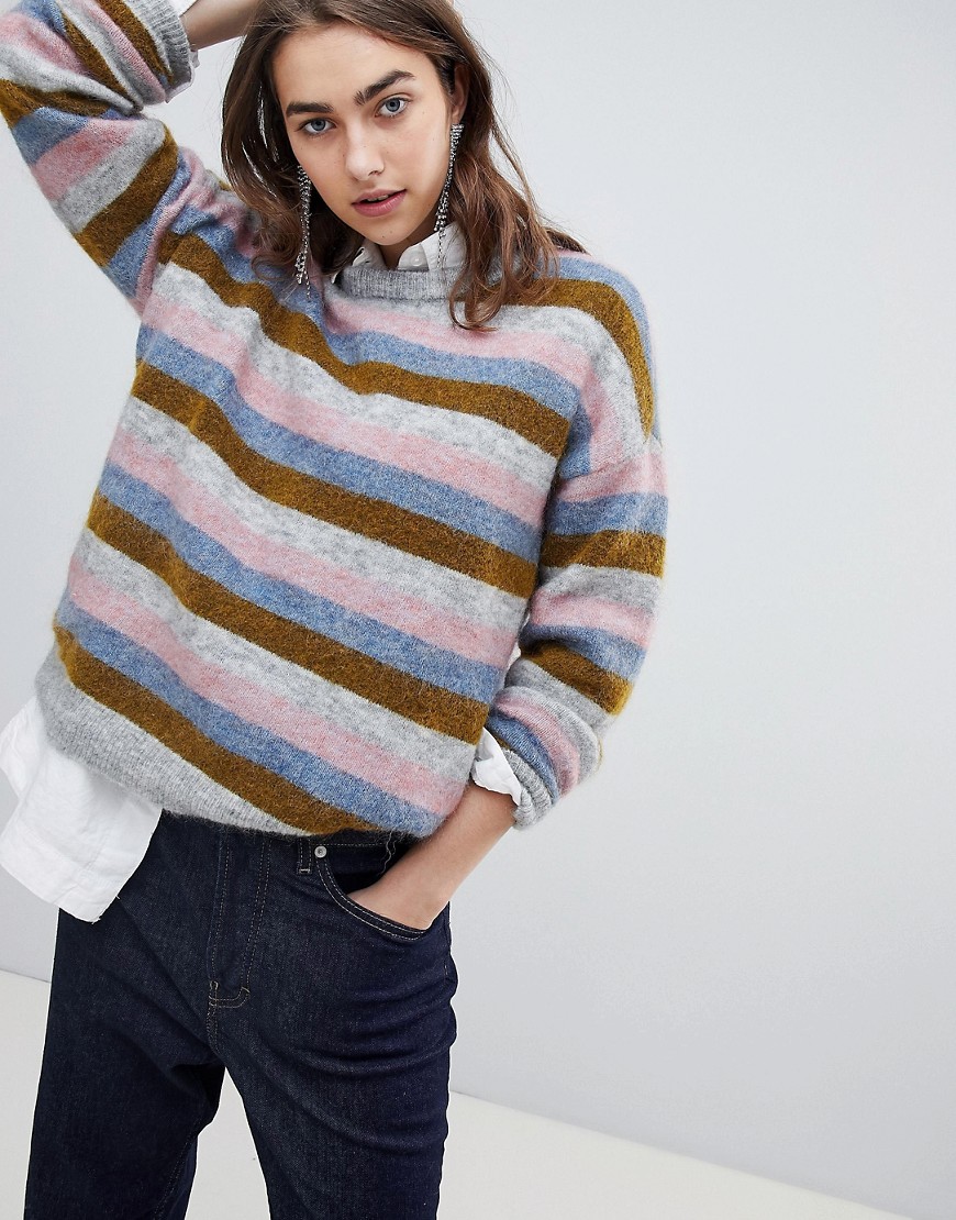 Gestuz multi colour stripe jumper - Multi colour