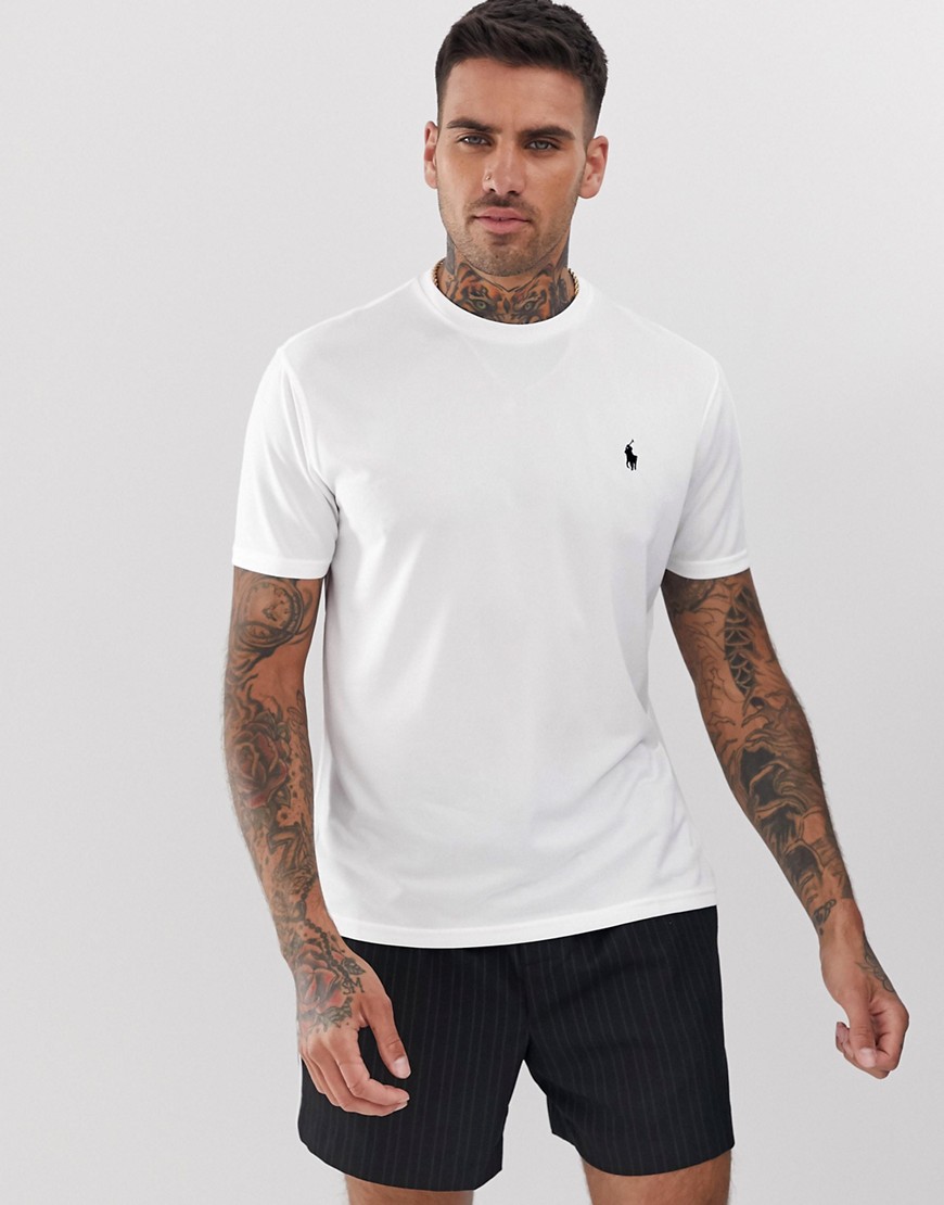 Polo Ralph Lauren performance player logo t-shirt in white