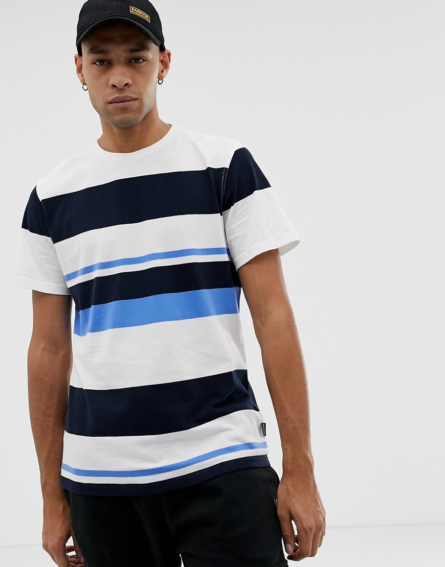 Barbour Longitude stripe t-shirt in white