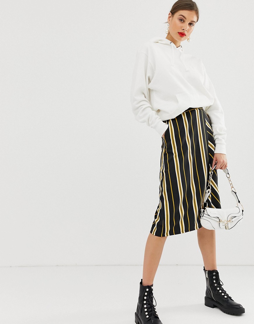 Soaked In Luxury stripe a-line midi skirt