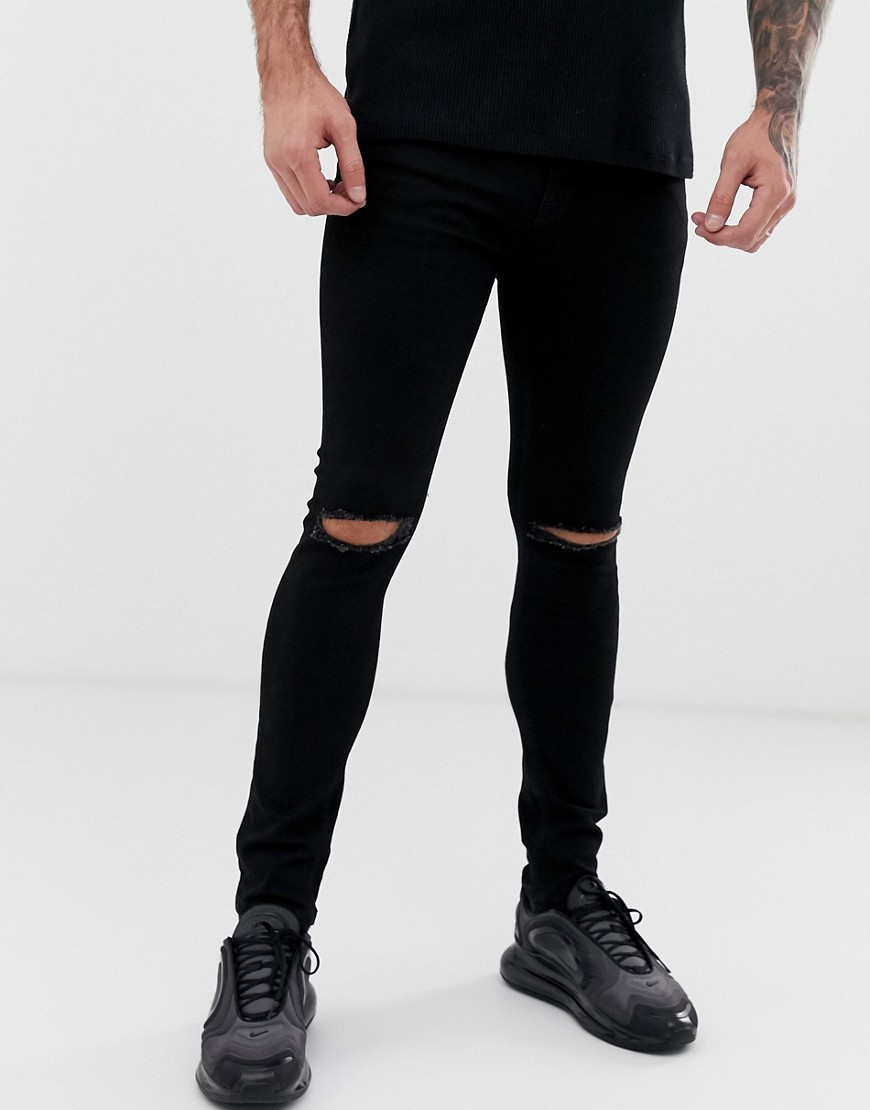 Voi Jeans super skinny jeans with ripped knees