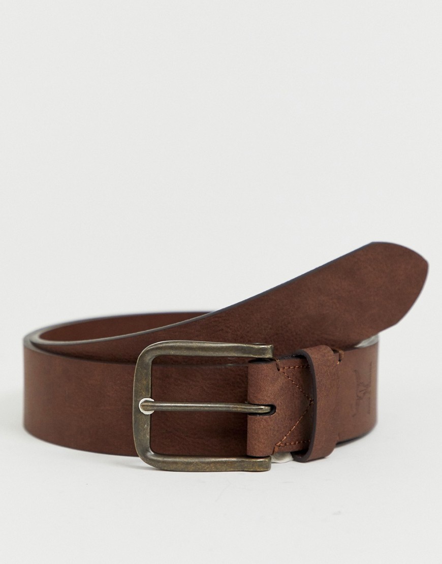 Hyde & Tanner casual leather belt in brown