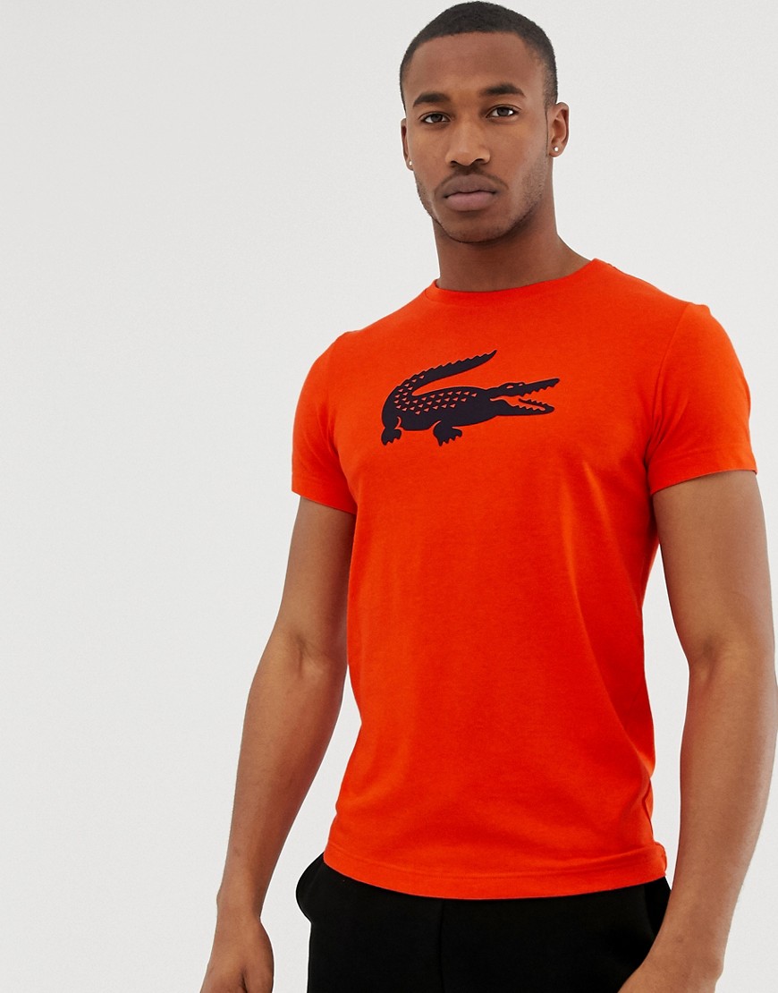 Lacoste Sport large croc logo t-shirt in red