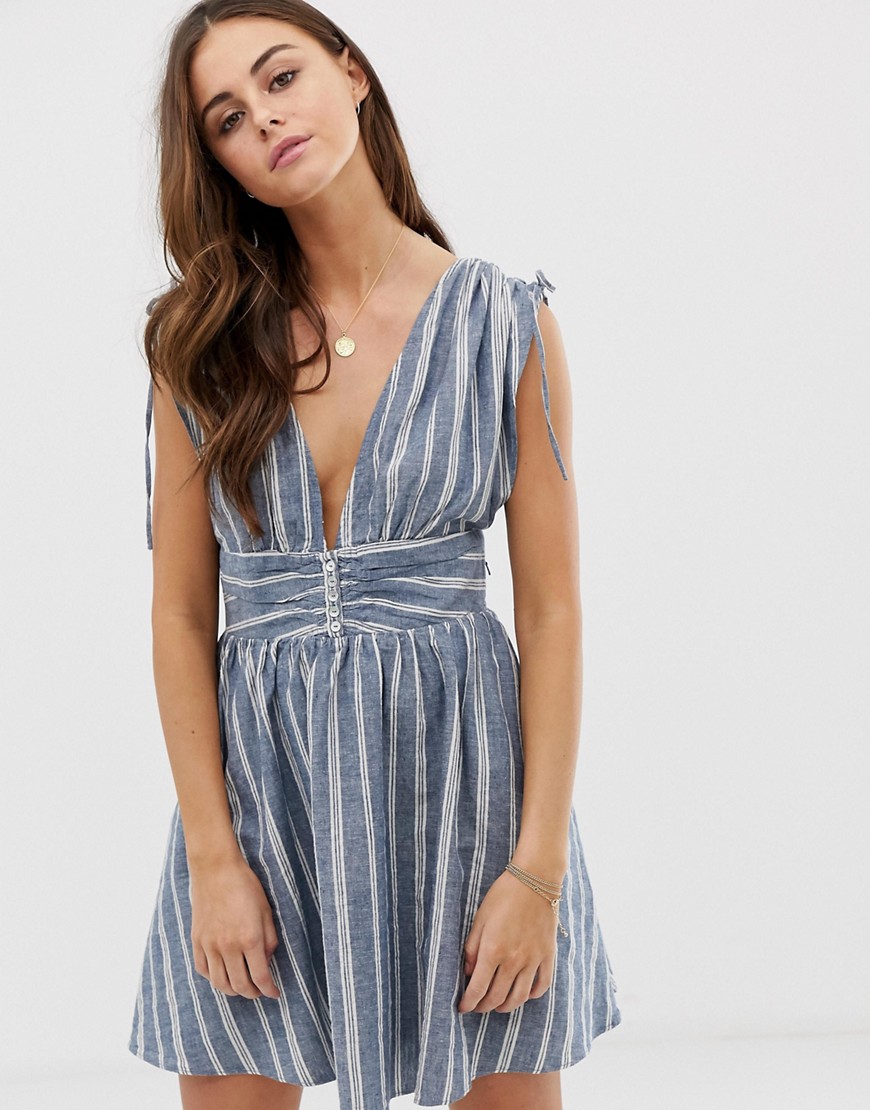 Free People Roll The Dice striped dress