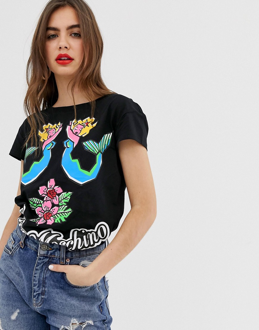 Love Moschino mermaid print t-shirt