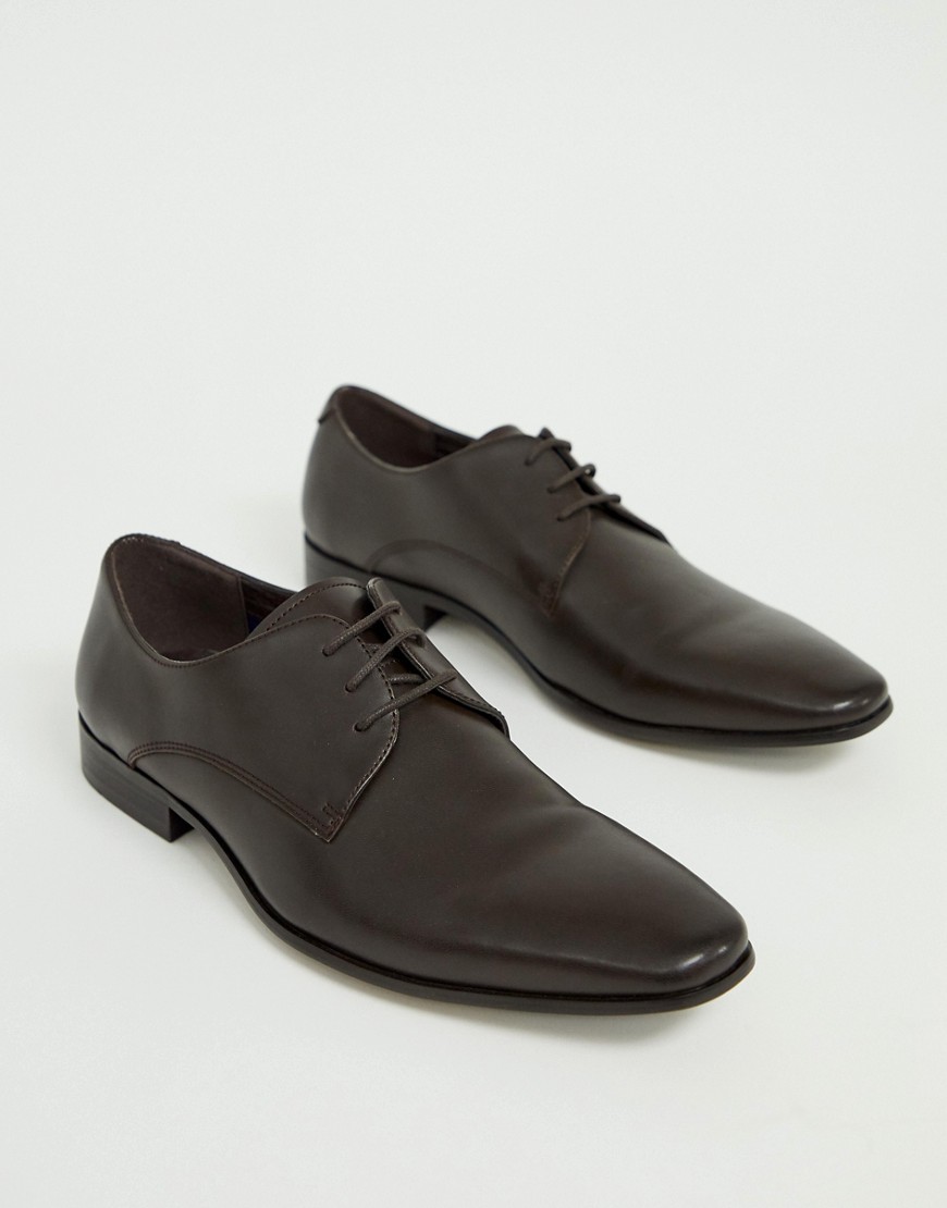 Office Glide derby shoes in brown leather