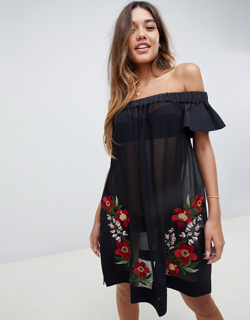 Ted Baker Delmeso embroidered cover up
