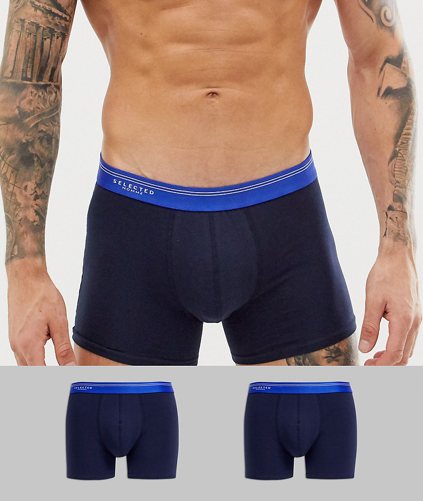 Selected Homme 2 pack colour block trunks