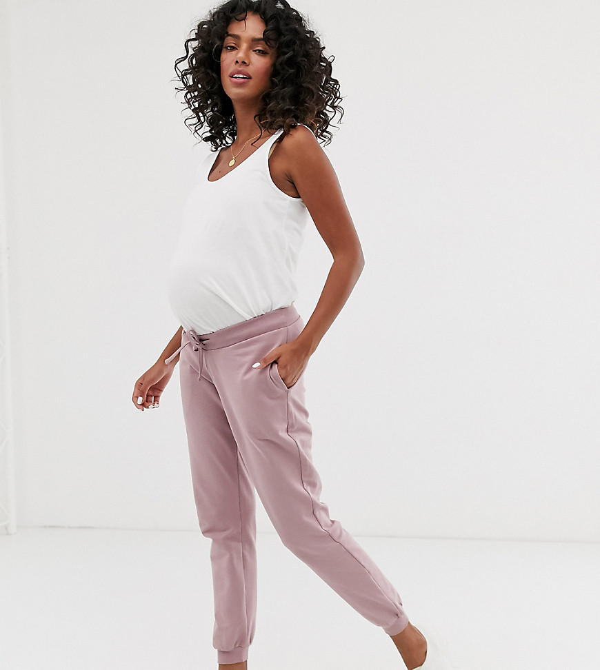 ASOS DESIGN Maternity under the bump basic jogger with tie