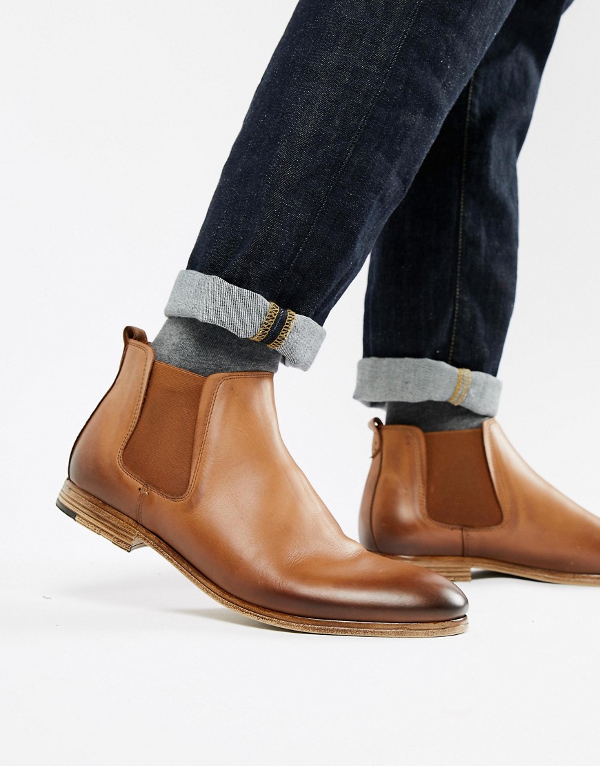 ALDO Albiston chelsea boots in tan leather