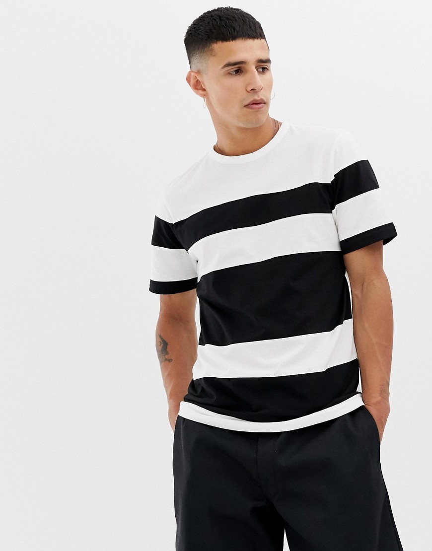 Another Influence Cut And Sew Stripe T-Shirt
