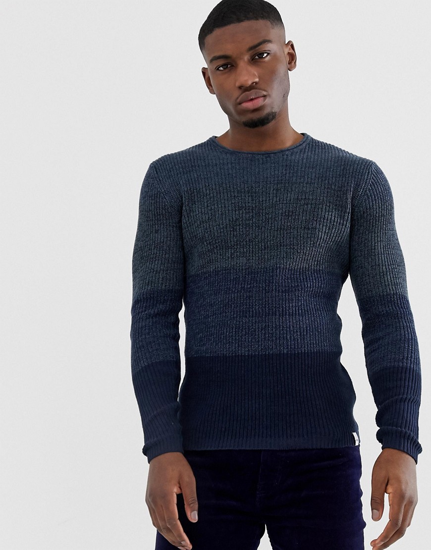 Only & Sons striped jumper in navy