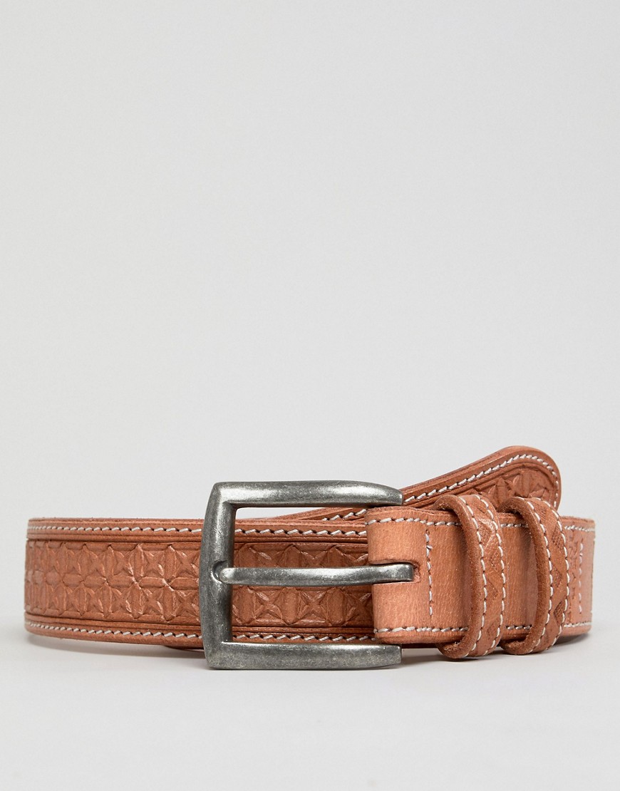 Dead Vintage Embossed Leather Belt