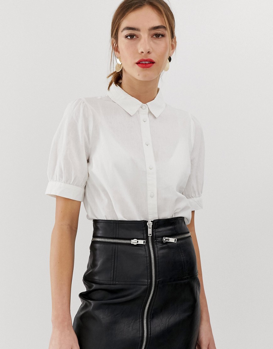 Y.A.S linen shirt with volume sleeve