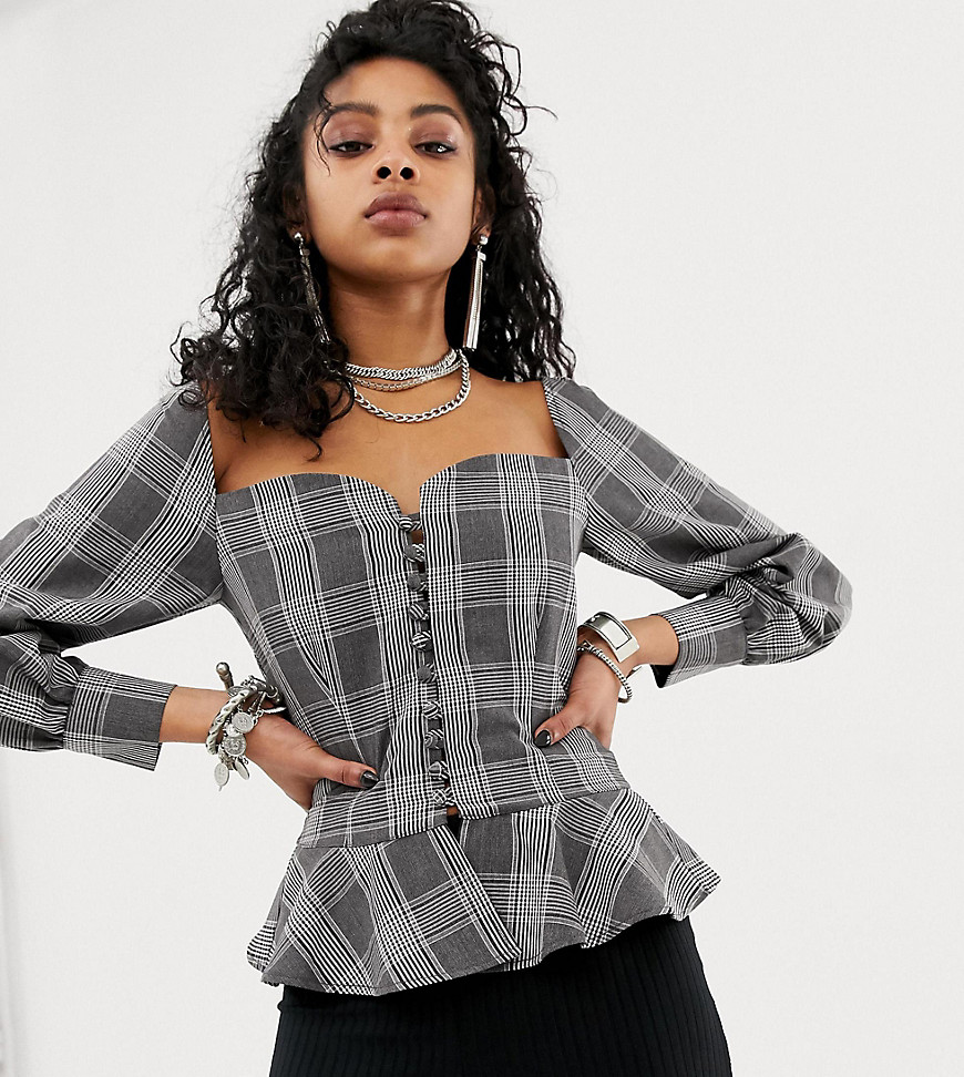 Sacred Hawk tailored shirt in check