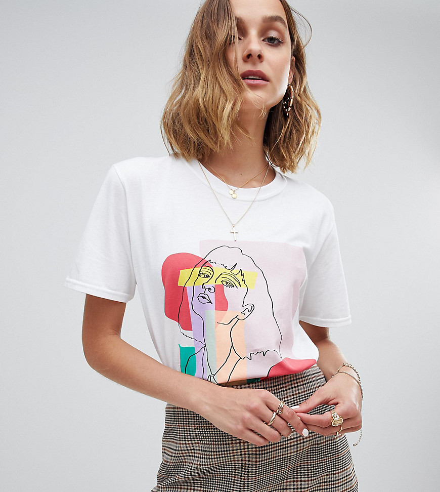Reclaimed Vintage inspired t-shirt in faces print