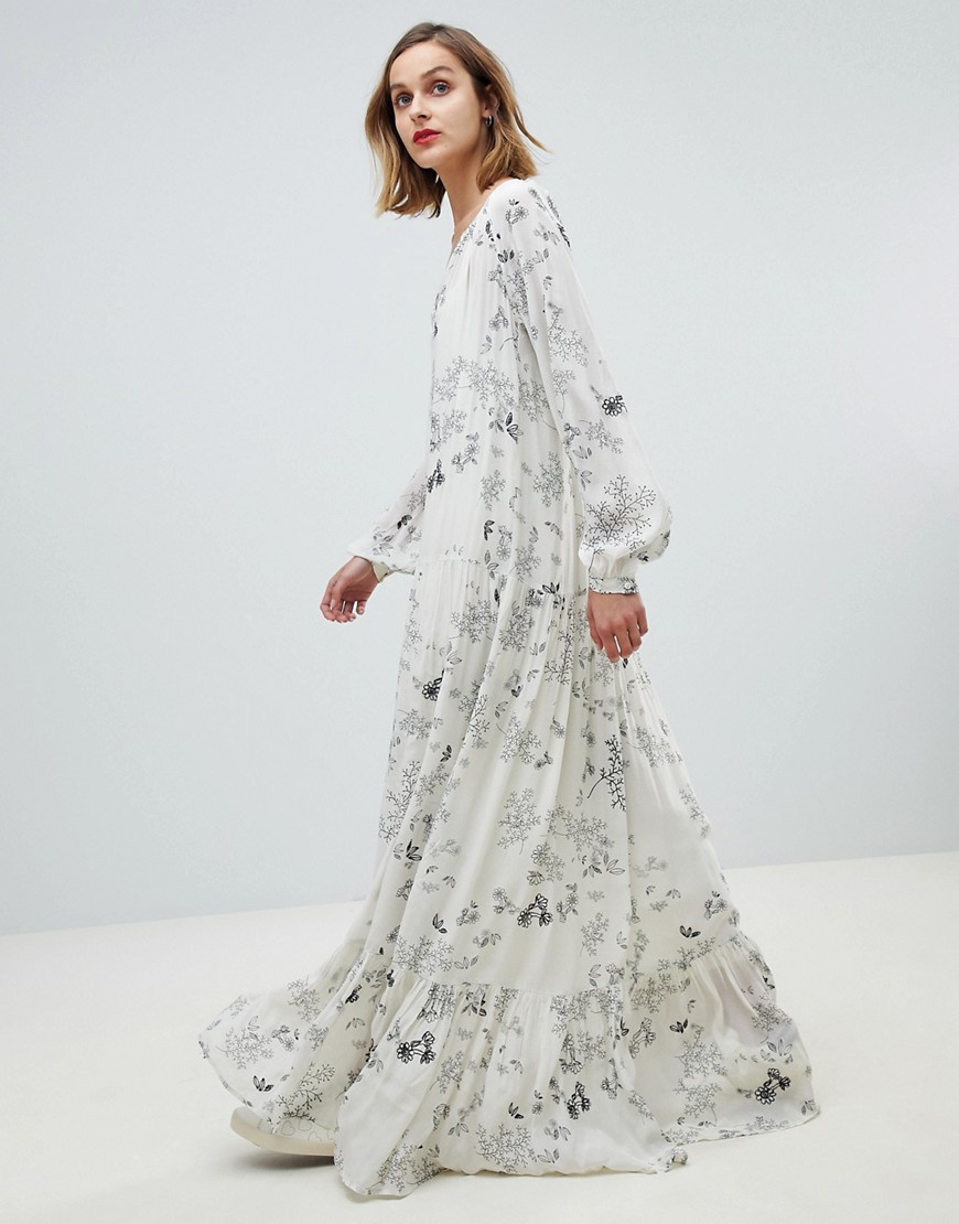 Essentiel Antwerp floral maxi dress - Off white