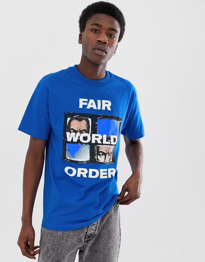 Fairplay Fwo t-shirt with chest print in blue