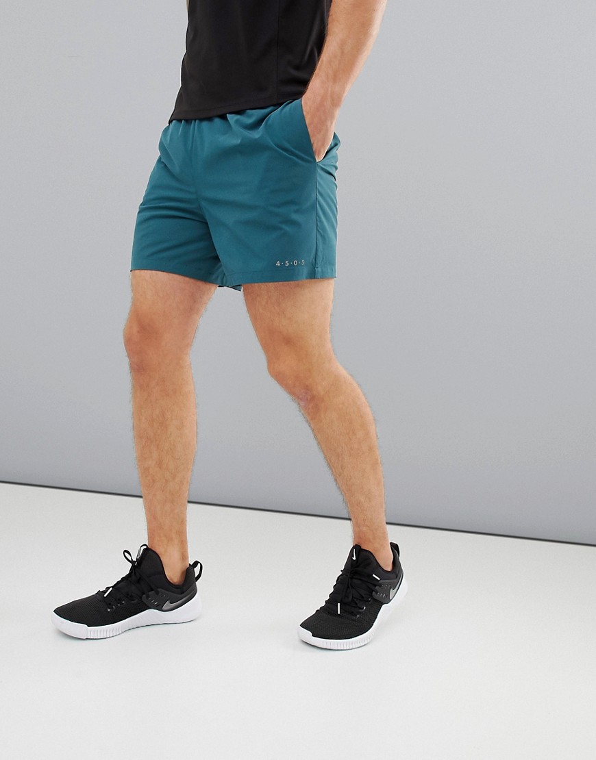 ASOS 4505 training shorts in mid length with quick dry in teal - Teal
