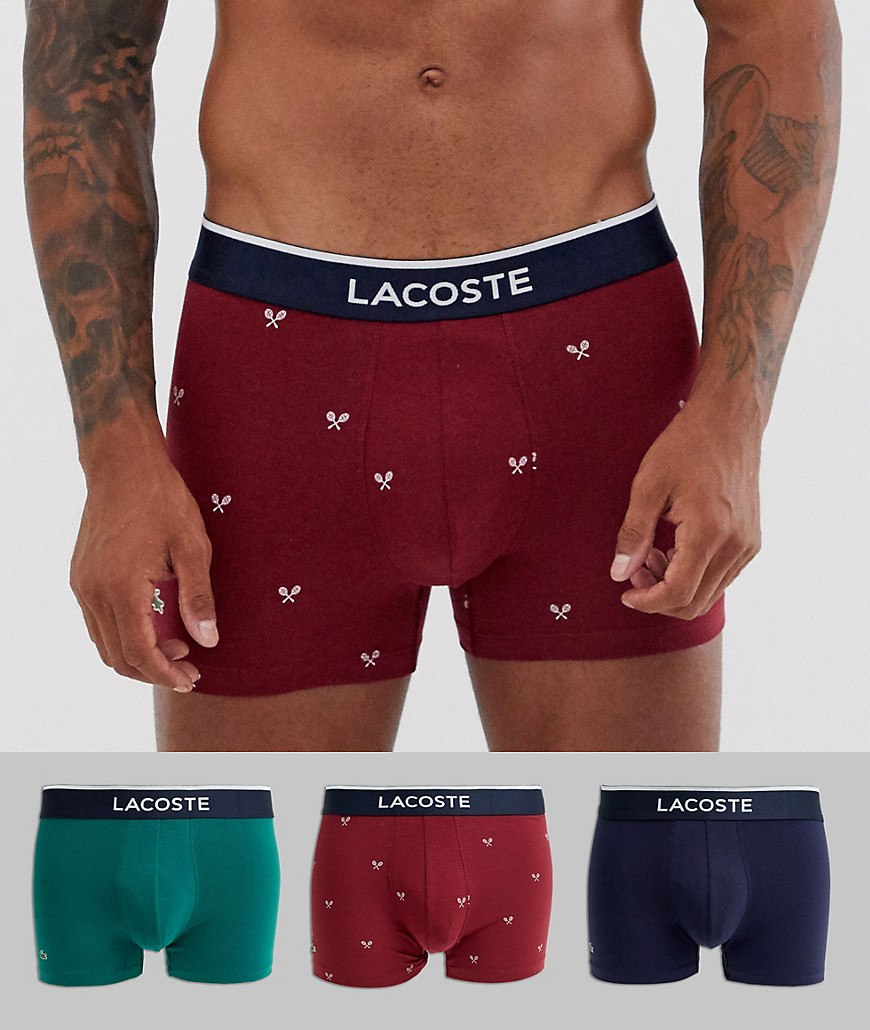Lacoste 3 pack Colours trunks