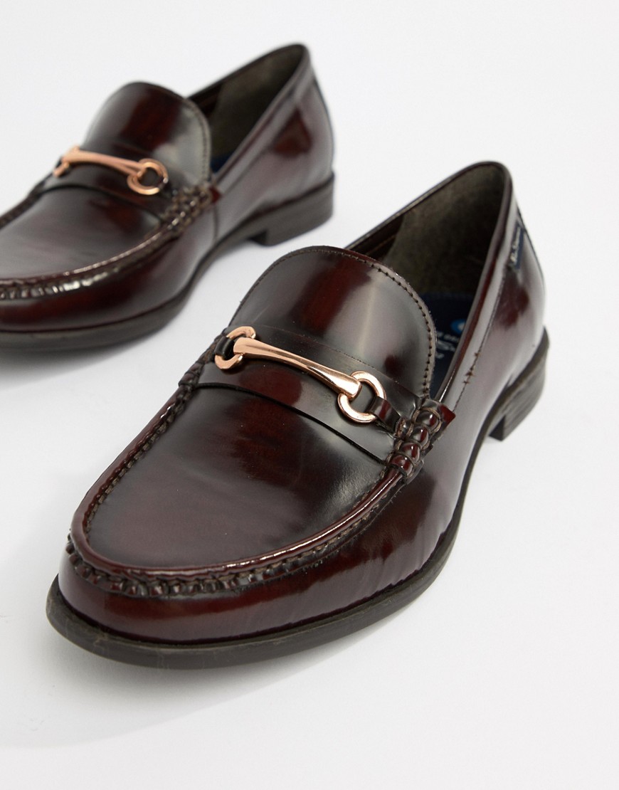 oxblood red loafers