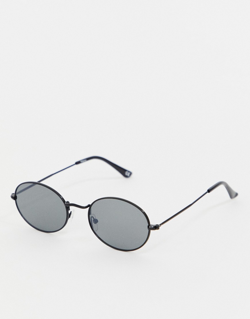 Reclaimed Vintage Inspired round sunglasses in black exclusive to ASOS