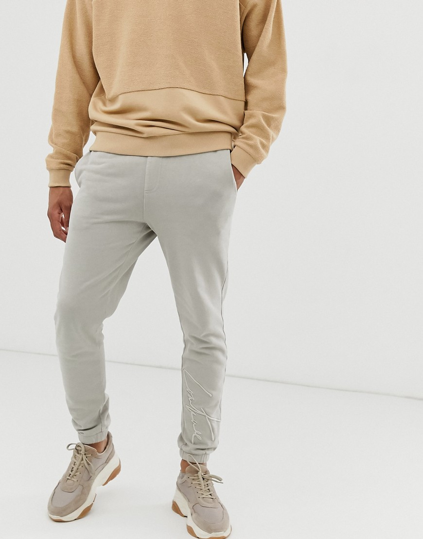 The Couture Club skinny joggers in stone