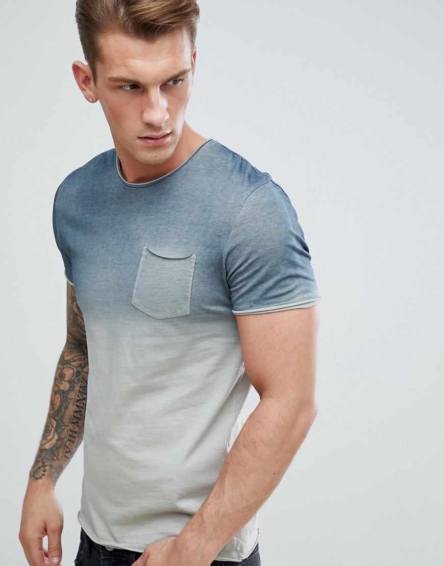 Celio T-Shirt With Colour Fade - Grey