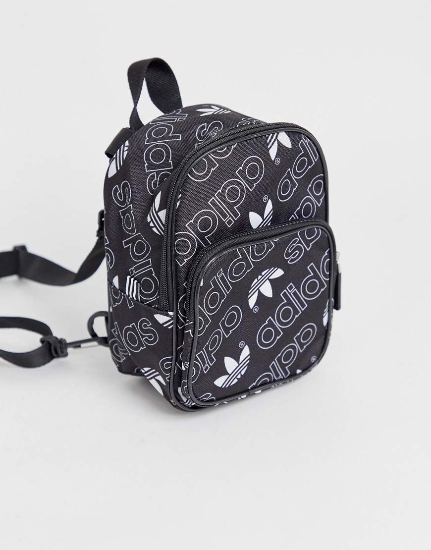adidas Originals mini backpack in trefoil print