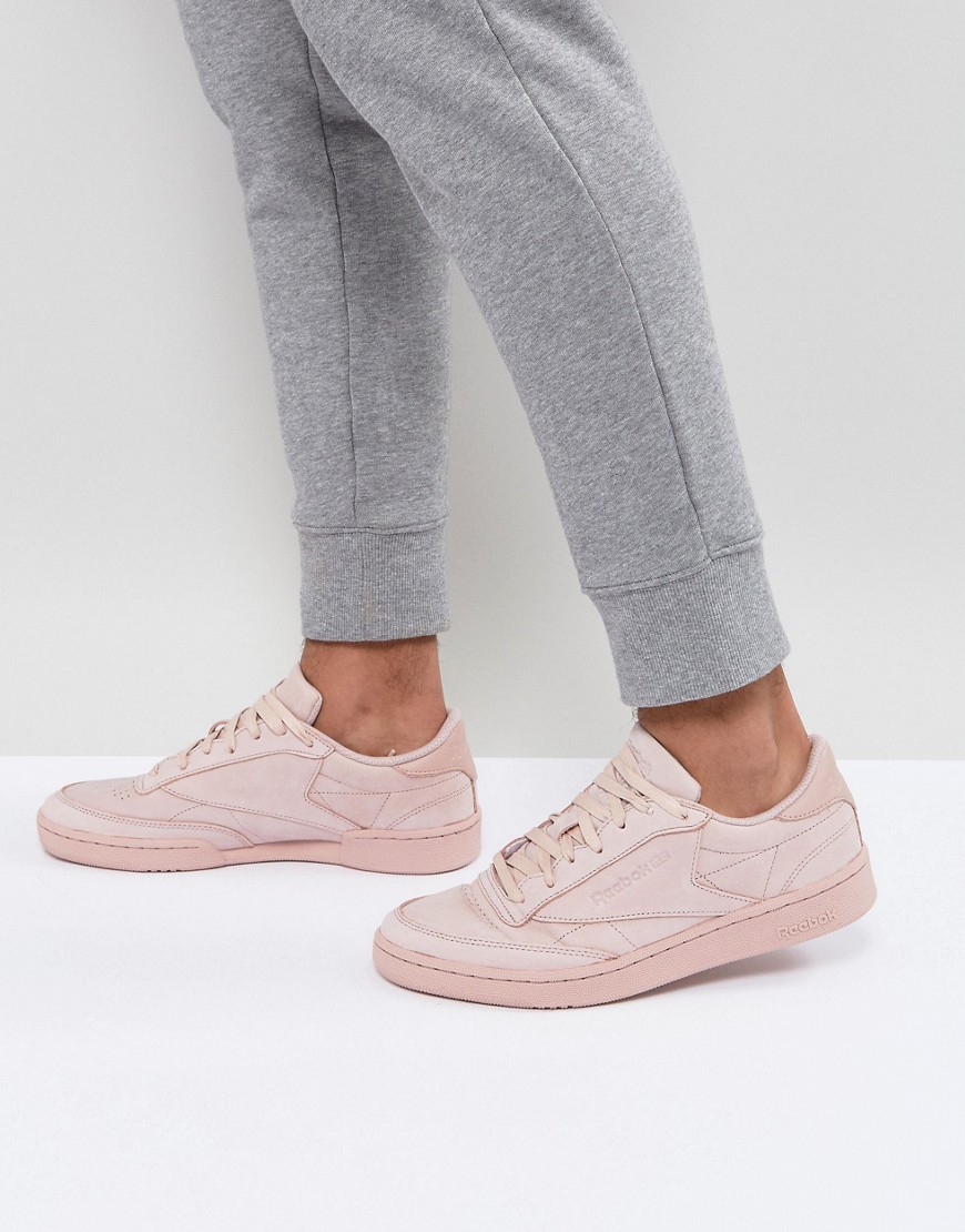 Reebok Club C 85 RS Trainers In Pink BS7854 - Pink